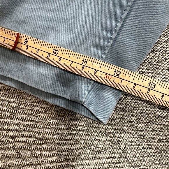 Gap Khakis Chino Shorts Men 40 Light Blue Mid Rise 100% Cotton Casual Preppy - Picture 8 of 12